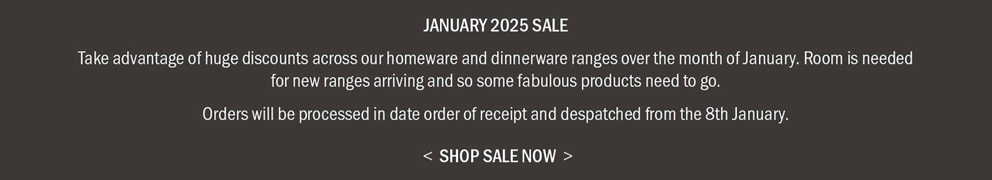 JAN 2025 SALE